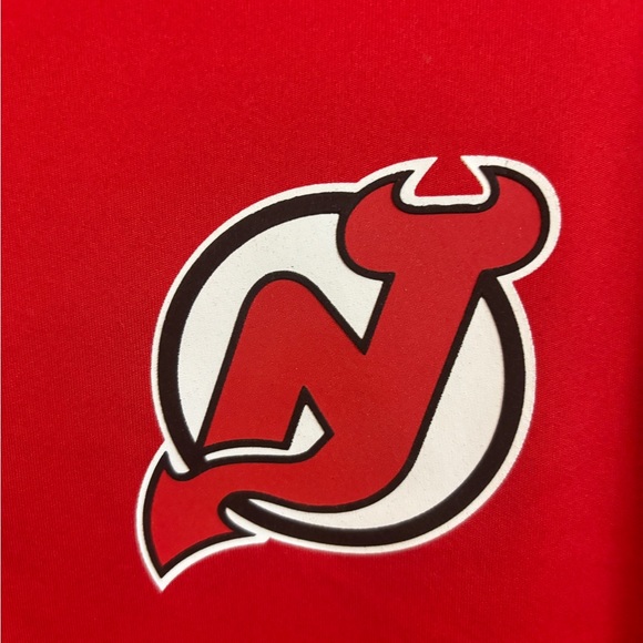 Men's adidas Red New Jersey Devils Under the Lights AEROREADY Quarter-Zip Large - Picture 10 of 10